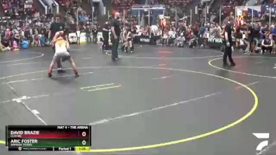 90 lbs Semifinal - Aric Foster, Armada Tigers vs David Brazie, Clio WC