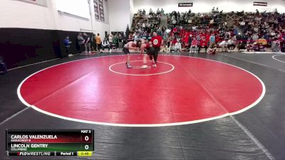 157 lbs Cons. Round 2 - Carlos Valenzuela, Eaglecrest B vs Lincoln Gentry, Columbine