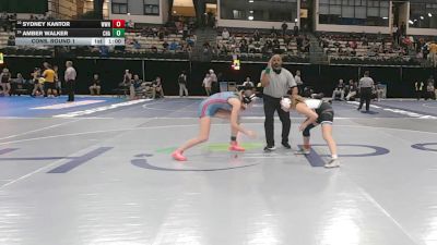 120 lbs Cons. Round 1 - Sydney Kantor, Walt Whitman vs Amber Walker, Chesapeake-AA