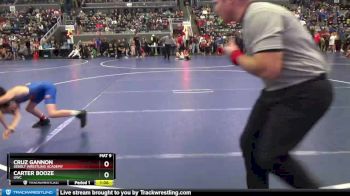 80 lbs Quarterfinal - Cruz Gannon, Sebolt Wrestling Academy vs Carter Booze, UWC