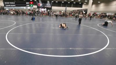 98 lbs Cons. Sub-semis - Nixen Thiele, MTC - MANTANONA TRAINING CENTER vs Gavin Marx, Berge Elite Wrestling Academy