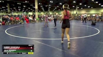 100 lbs Round 1 (8 Team) - Aubrey McNichols, Charlie`s Angels-GA Blk vs Julia Kennedy, Head Hunters