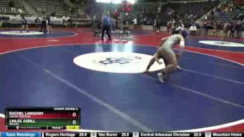 150 lbs Champ. Round 2 - Rachel Langham, Shiloh Christian vs Linlee Asbill, Rogers