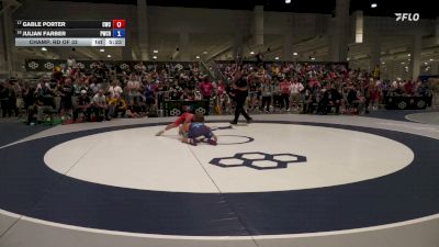 65 kg Champ. Rd Of 32 - Gable Porter, Cavalier Wrestling Club vs Julian Farber, Panther Wrestling Club RTC