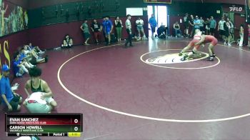 163 lbs Cons. Round 2 - Carson Howell, Vacaville Wrestling Club vs Evan Sanchez, Dark Horse Wrestling Club