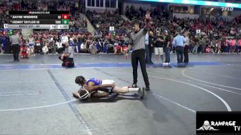 64 lbs Quarterfinal - Zayne Wieneke, Greater Heights vs Kenny Taylor III, Team Of Hard Knox