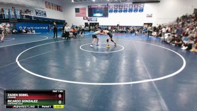 132 lbs Cons. Round 4 - Zaden Seibel, Laramie vs Ricardo Gonzalez, Cheyenne East