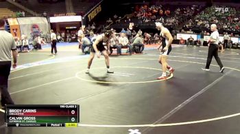 190 Class 2 lbs Quarterfinal - Calvin Gross, Lutheran St. Charles vs Brody Carins, Chillicothe