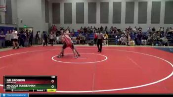 285 lbs Champ. Round 2 - Maddox Sunderman, Bob Jones vs Ari Brogdon, Opelika Hs