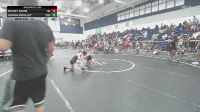 74 lbs Cons. Semi - Mickey Saenz, Threshold Wrestling Club vs Joshua Woolley, Savage House Wrestling Club