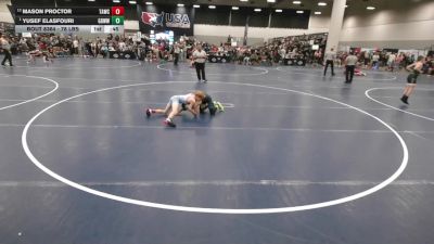 78 lbs Cons. Quarters - Yusef Elasfouri, Gracie Barra Westchase Wrestling Club vs Mason Proctor, Team Action Wrestling Club
