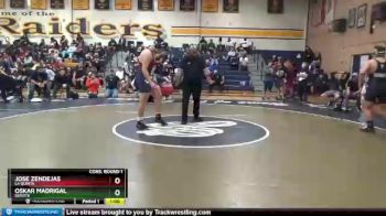 285 lbs Cons. Round 1 - Jose Zendejas, La Quinta vs Oskar Madrigal, Servite