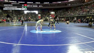 157 lbs Champ. Round 1 - Jimmie Bailes, Glenville St. vs Easton Worachek, Wis.-Parkside