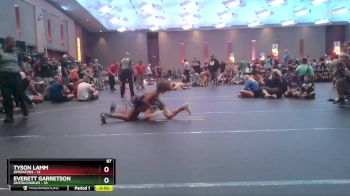 87 lbs Round 2 (4 Team) - Tyson Lamm, Operators vs Everett Garretson, Untouchables