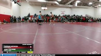 285 lbs Champ. Round 2 - Thomas Lechuga, Eaglecrest B vs Jude Colombe, Greeley West