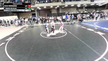 100 lbs Cons. Round 2 - Reese Nicolas, Lake Park vs Julia Hernandez, Unattached