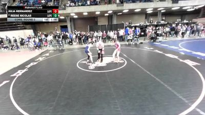 100 lbs Cons. Round 2 - Reese Nicolas, Lake Park vs Julia Hernandez, Unattached