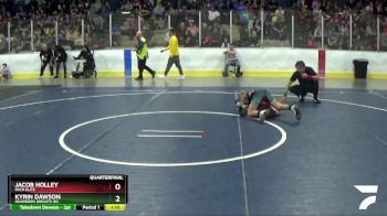 80 lbs Quarterfinal - Kyrin Dawson, Dearborn Heights WC vs Jacob Holley, Pack Elite