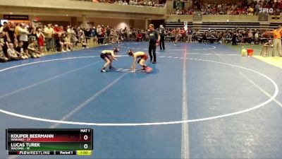 65 lbs Cons. Semi - Lucas Turek, Waconia vs Kouper Beermann, Wabasso