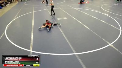 71 lbs Quarterfinal - Zayne Flaskey, MN Elite Wrestling Club vs Lincoln Dresher, MN Elite Wrestling Club