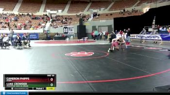 D1-144 lbs Champ. Round 1 - Luke Crowder, Mountain View Hs (Mesa) vs Cameron Phipps, Perry