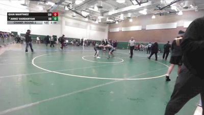 138 lbs Champ. Round 2 - Gian Martinez, Cabrillo (Long Beach) vs Arno Vardanyan, Birmingham