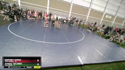 96 lbs Placement (4 Team) - Kyndal Halgren, Utah Green vs Daphney Gomez, Team Arizona