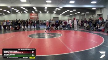74 lbs Cons. Round 2 - Cooper Kendall, Franklin County Wrestling Club vs Stone Ware, Lynchburg
