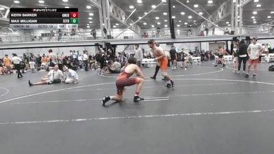 165 lbs Round 5 (6 Team) - Keith Barker, Grit Mat Club Blue vs Max Milligan, East Coast Time Out