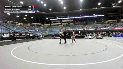 131 lbs Cons. Round 3 - Elizabeth Duvall, Texas Wesleyan vs Andrea Hernandez, Indiana Tech