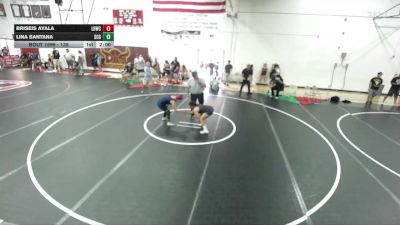 135 lbs Round 3 - Lina Santana, Chatsworth vs Briseis Ayala, Los Bandidos Wrestling Club