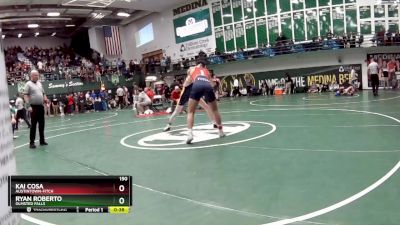 150 lbs Cons. Round 4 - Ryan Roberto, Olmsted Falls vs Kai Cosa, Austintown-Fitch