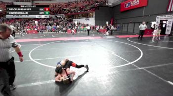 66 lbs Cons. Semi - Colton Reiland, Appleton North Youth Wrestling vs Brock Sarbacker, Verona Area Wrestling Club