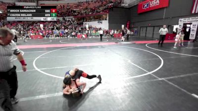 66 lbs Cons. Semi - Colton Reiland, Appleton North Youth Wrestling vs Brock Sarbacker, Verona Area Wrestling Club