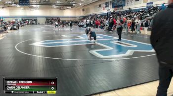 114 lbs Cons. Round 4 - Michael Atkinson, Prior Lake vs Owen Delander, Tri-City United