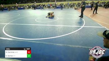 80 lbs Quarterfinal - Nathan Carmine, Amped Wrestling Club vs Sawyer Dorton, Grove Takedown Club