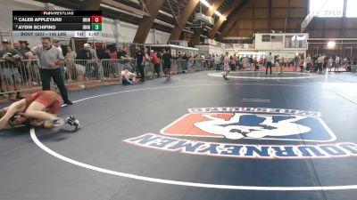 145 lbs Quarterfinal - Caleb Appleyard, Iron Faith vs Aydin Schifino, Iron Faith