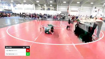 56 lbs Quarterfinal - Braydon Martin, Warren WC vs Nanami Gemme, MarcAurele WC