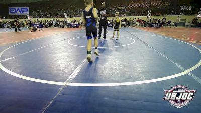 55 lbs Quarterfinal - Nakona Eaglin, Keystone Wrestling Club vs Copper Dewey, Tulsa Blue T Panthers