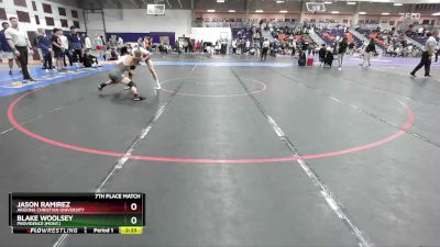 133 lbs 7th Place Match - Blake Woolsey, Providence (Mont.) vs Jason Ramirez, Arizona Christian University