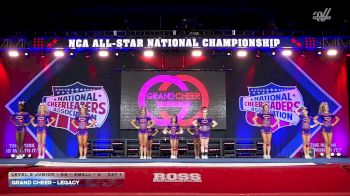 Grand Cheer - Legacy [2026 L3 Junior - D2 - Small - A Day 1] 2026 NCA All-Star National Championship