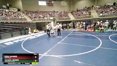 70 lbs Champ. Round 1 - Taysom Jensen, Gunnison Valley vs Ezra Gamber, Shootbox