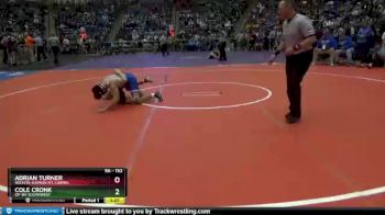 5A - 152 lbs Quarterfinal - Adrian Turner, Wichita-Kapaun Mt. Carmel vs Cole Cronk, OP-BV Southwest