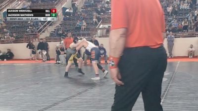 150_B lbs 3rd Place - Jaxson Wentzell, Wallenpaupack vs Jackson Mathews, Burrell