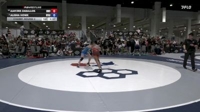 Senior Women Freestyle FS - 55 lbs Champ. Round 2 - Ajayzee Zaballos, Menlo Wrestling Club vs Alisha Howk, New York Athletic Club