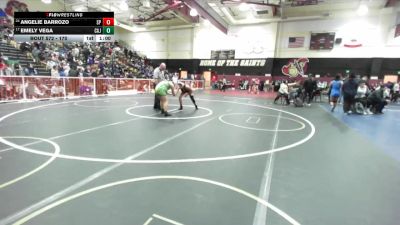 170 lbs Cons. Round 3 - Emely Vega, Cajon vs Angelie Barrozo, Santa Paula