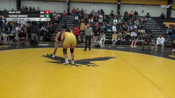 190 lbs 1st Place Match - Karise Benson, Dubuque Hempstead vs Ellie Cox, Marion