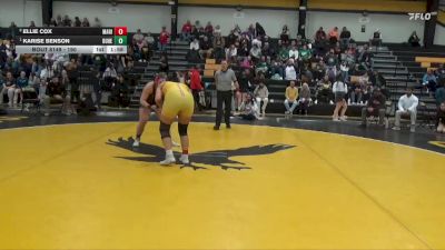 190 lbs 1st Place Match - Karise Benson, Dubuque Hempstead vs Ellie Cox, Marion