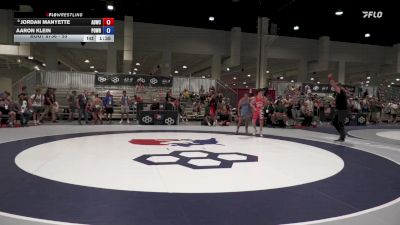 55 lbs Cons. Round 6 - Jordan Manyette, American Dream Wrestling Club vs Aaron Klein, Poway Wrestling