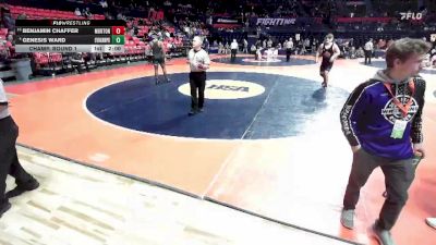 2A 215 lbs Champ. Round 1 - Benjamin Chaffer, Morton vs Genesis Ward, Evergreen Park